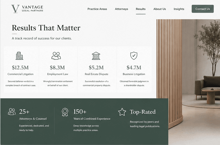 Vantage Legal Partners, project gallery image 1