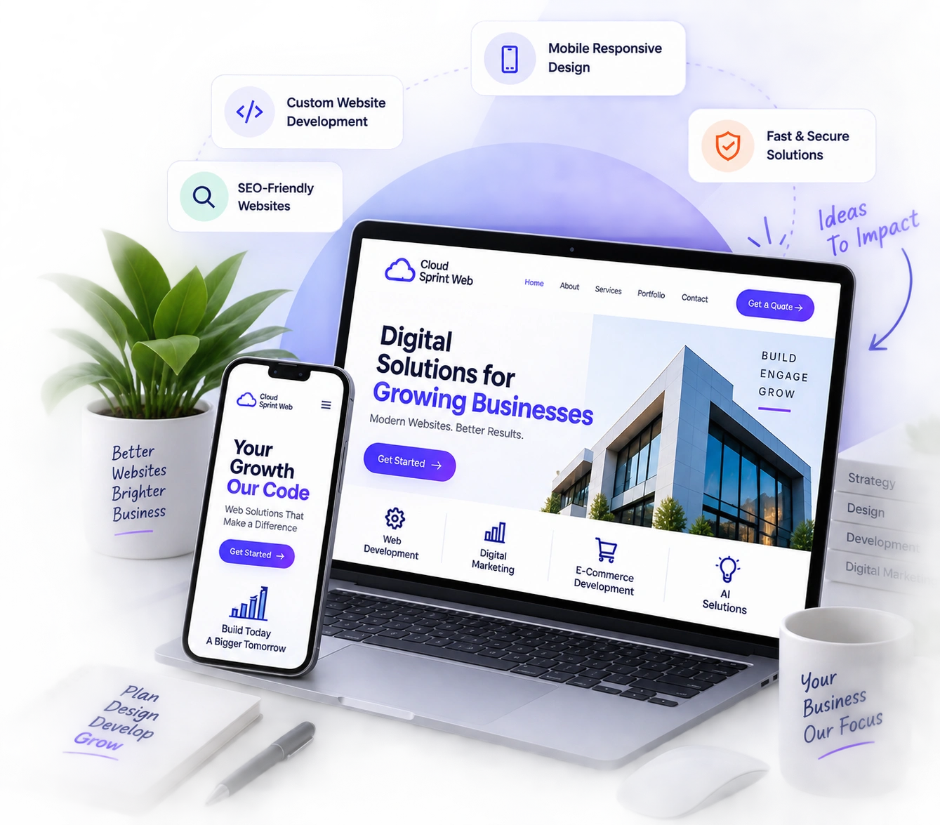 Website Development Company in Ahmedabad - Cloud Sprint Web